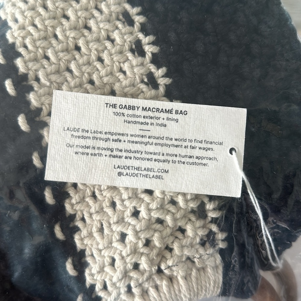 Laude The Label Nwt Gabby Macram Purse Hand Bag — image 6 of 8